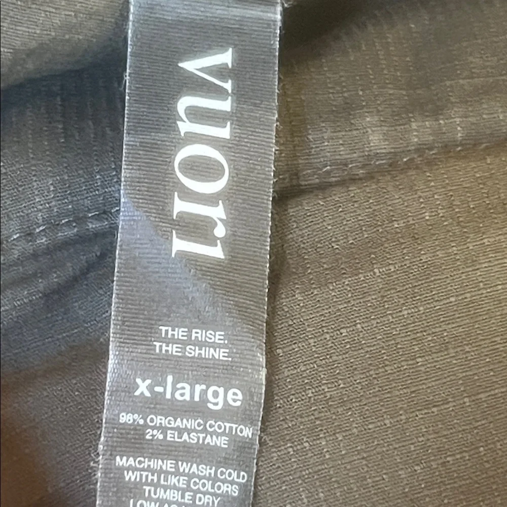 Vuori Men's Brown Green Ripstop Men Pants Size XL